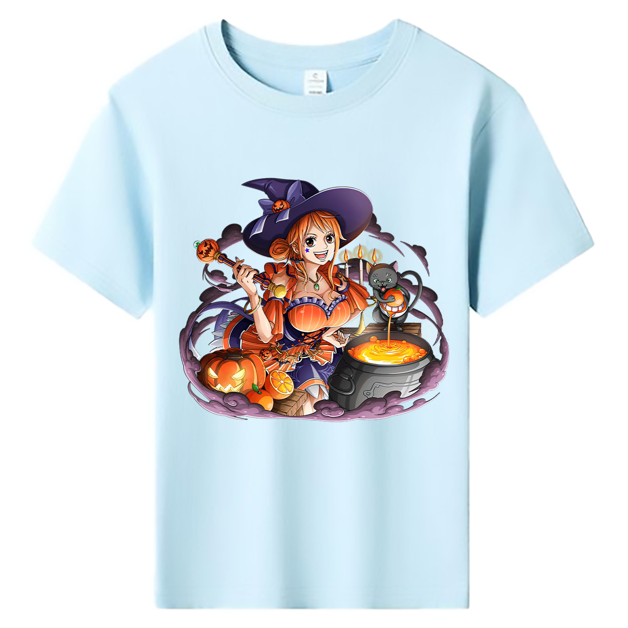 （画像用） ワンピース ナミ ONE PIECE Nami 綿100％キッズTシャツ（フロントプリント）